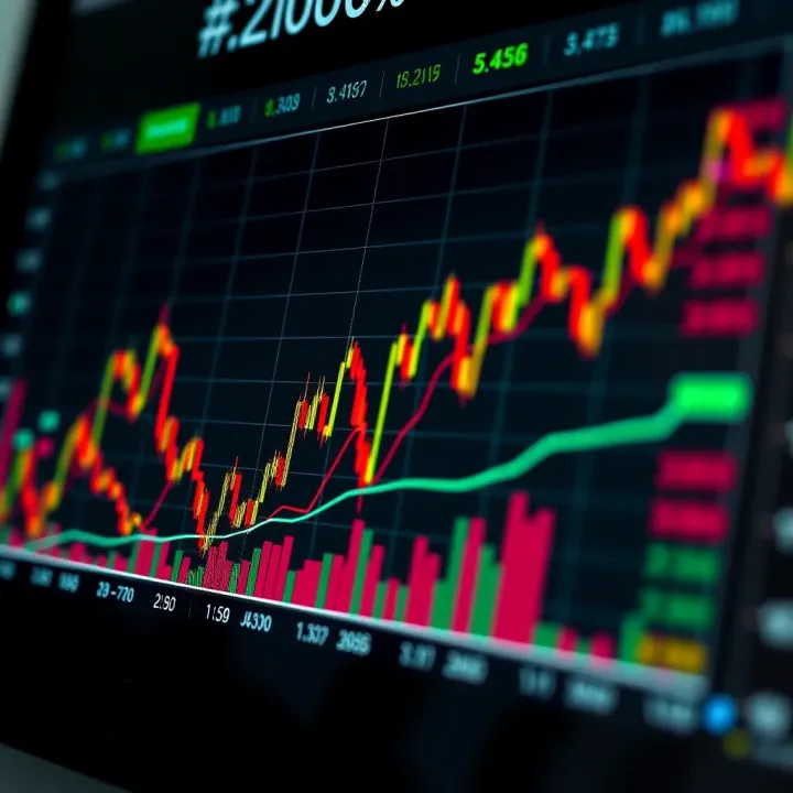 Graph showing the impact of major economic announcements on currency exchange rates