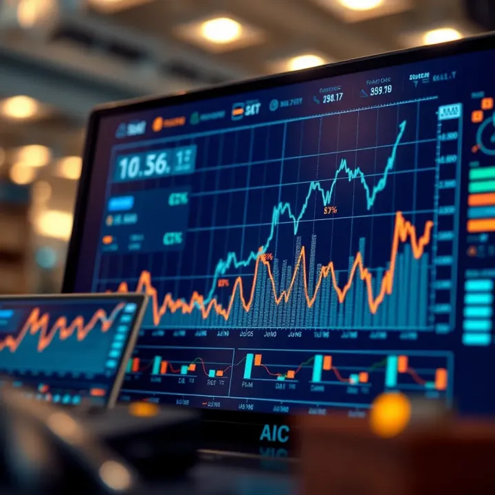 Graph displaying market trends and consumer behavior analysis