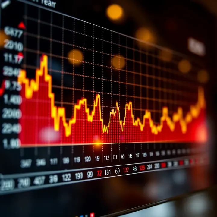 Graph displaying market trends influenced by macroeconomic data releases throughout the year