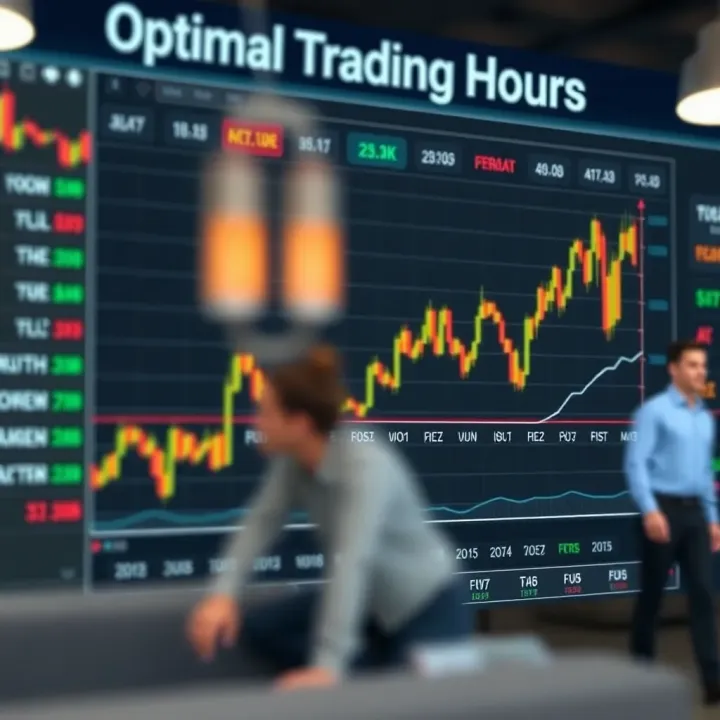 Optimal Trading Hours for Major Financial Markets Chart illustrating peak trading hours of major financial exchanges