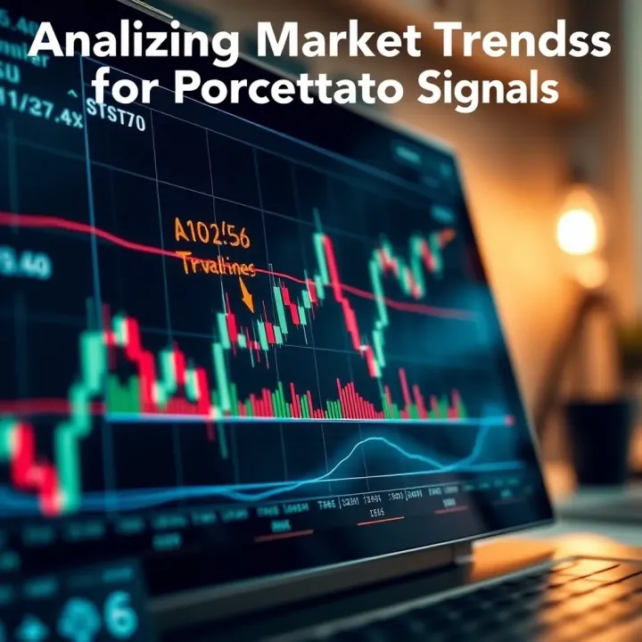 Graph showing financial market trends with annotations on price action signals