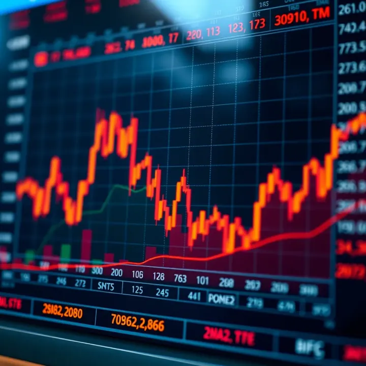 Graph showing probability distributions used in binary options trading analysis
