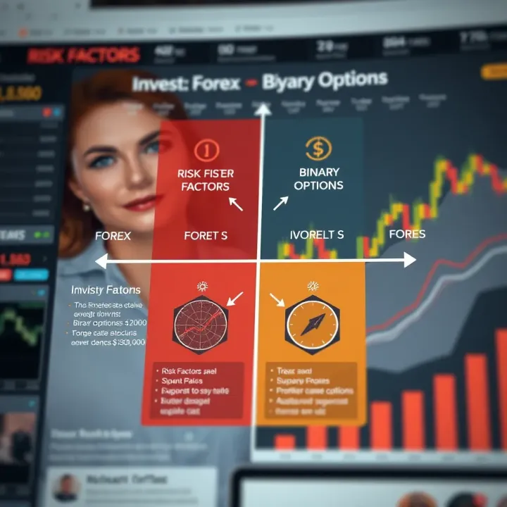 Risk Factors and Investor Profiles in Forex and Binary Options Diagram showing risk factors and investor profiles suitable for Forex and Binary Options markets