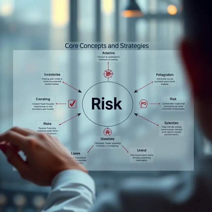 Diagram illustrating key risk management concepts and strategies