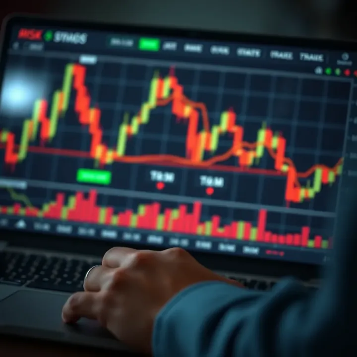 Implementing Effective Risk Management in Binary Options Trading Visual representation of risk management strategies with financial charts and protective measures