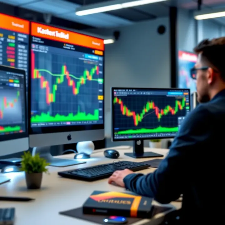 Virtual Trading Environment for Risk-Free Financial Practice Illustration of virtual trading environment highlighting risk-free practice features